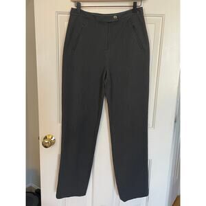 Talbots Womens Dress Pants Sz 4 Stretch Gray Zip Pockets Small InnerLining Flaw